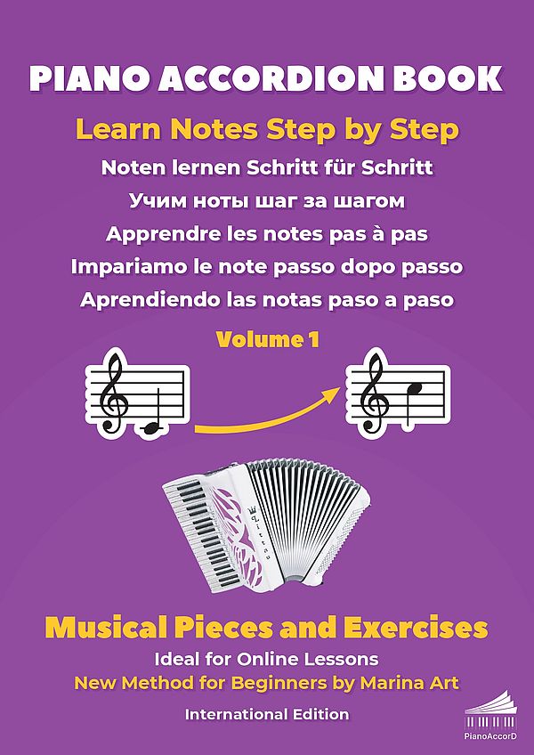 Vorderes Coverbild Piano Accordion Book Vol.1: Musical Pieces and Exercices