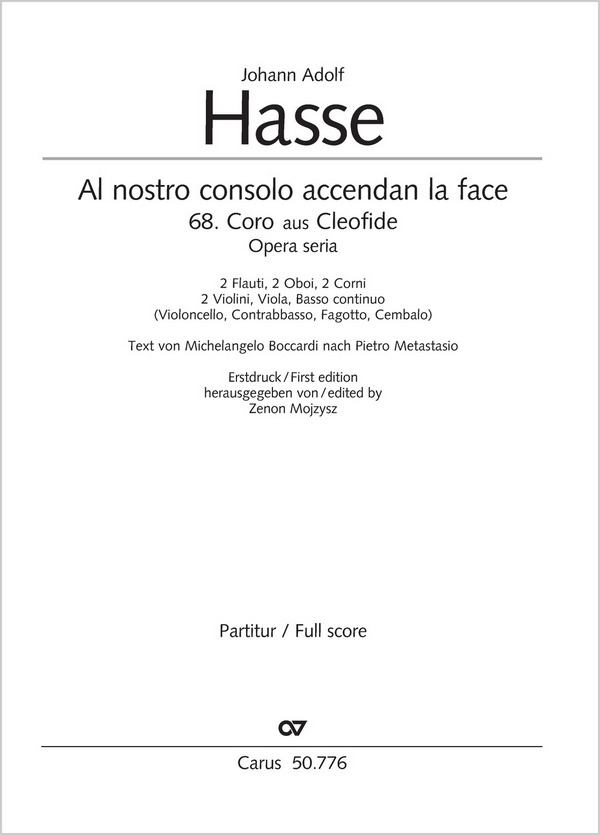 Vorderes Coverbild Al nosto consolo accendan la face