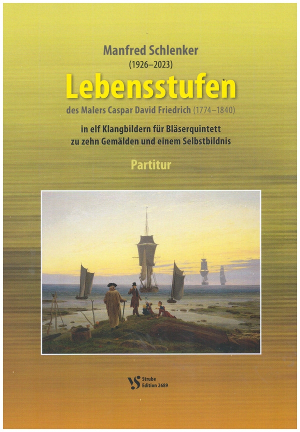 Vorderes Coverbild Lebensstufen des Malers Caspar David Friedrich (1774-1840)