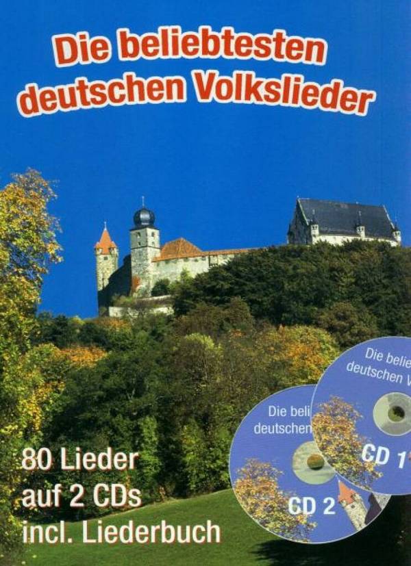 Vorderes Coverbild Die beliebtesten deutschen Volkslieder DIN A5 (+2 CD's)