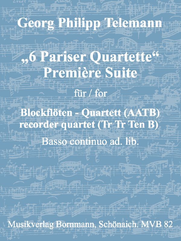 Vorderes Coverbild Première Suite aus '6 Pariser Quartette'
