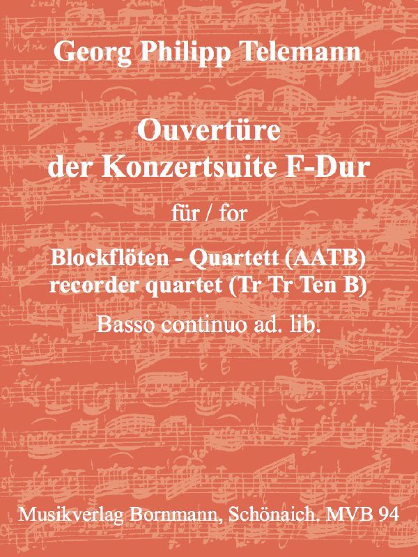 Vorderes Coverbild Ouvertüre zur Konzertsuite F-Dur
