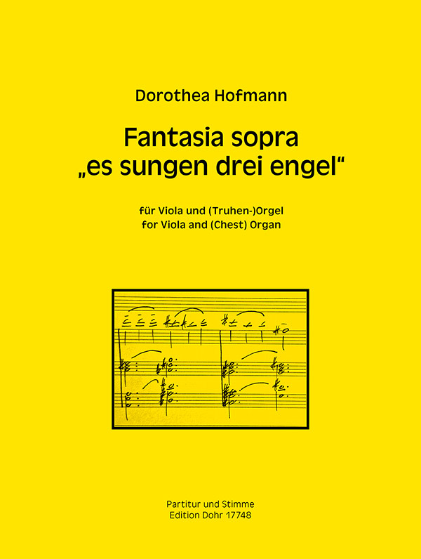 Vorderes Coverbild Fantasia sopra "es sungen drei engel"