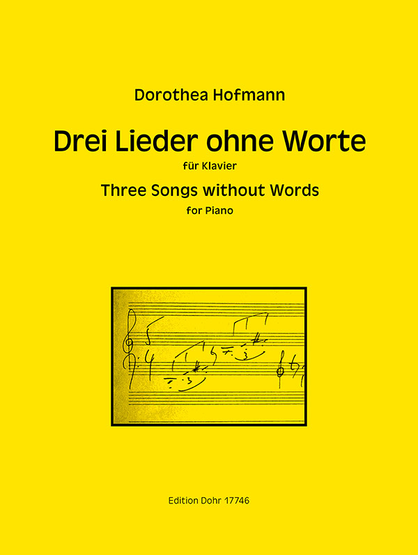 Vorderes Coverbild 3 Lieder ohne Worte (3 Songs without Words)