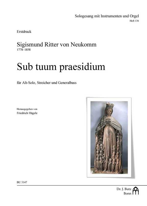 Vorderes Coverbild Sub tuum praesidium