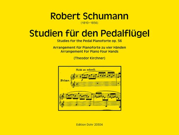 Vorderes Coverbild Studien für den Pedalflügel op.56