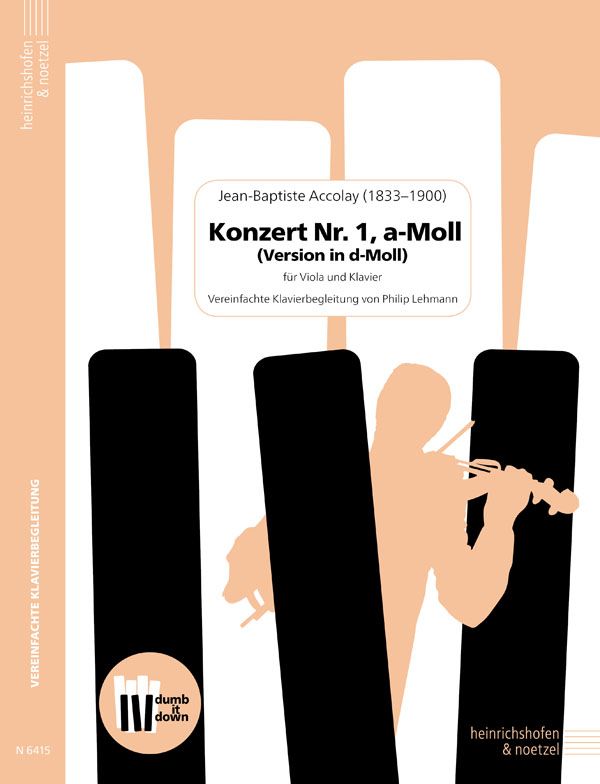 Vorderes Coverbild Konzert a-Moll Nr. 1 (Version in d-Moll)  (+QR-Codes)