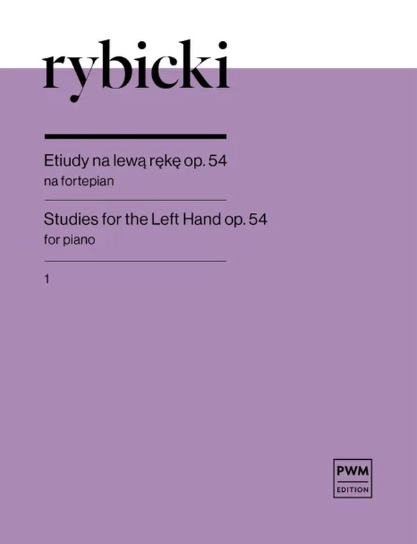 Vorderes Coverbild Studies for the Left Hand op.54 Vol.1