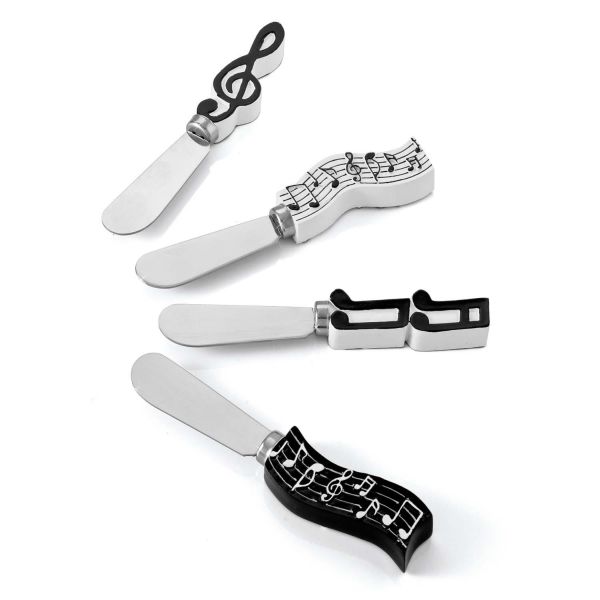 Vorderes Coverbild Messerset "Musik" - 4-teiliges musikalisches Messerset