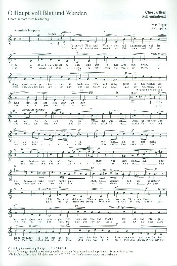 Vorderes Coverbild O Haupt voll Blut und Wunden