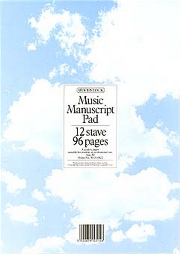 Vorderes Coverbild Music Manuscript Pad