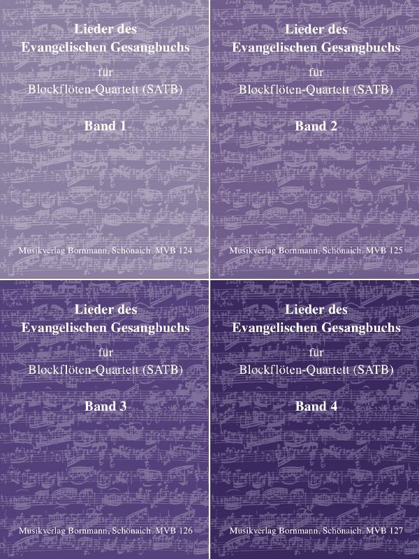 Lieder des Evangelischen Gesangbuchs Band 1-4