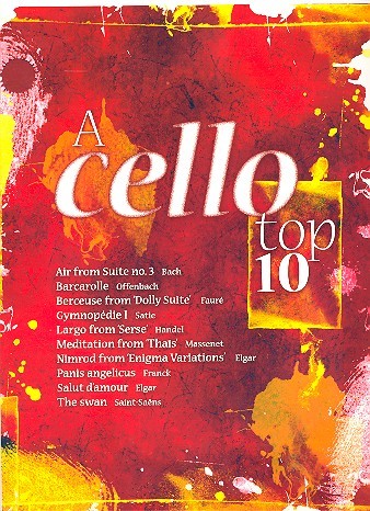 Vorderes Coverbild A Cello Top 10 for cello and piano