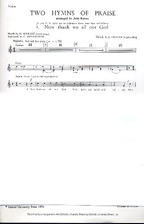 Vorderes Coverbild Now thank we all our God