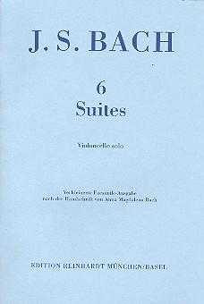 Vorderes Coverbild 6 Suiten für Violoncello solo