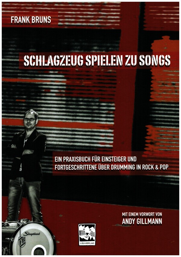 Vorderes Coverbild Schlagzeug spielen zu Songs