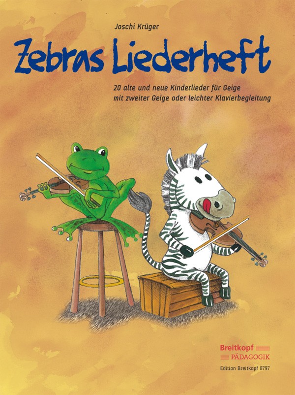 Vorderes Coverbild Zebras Liederheft