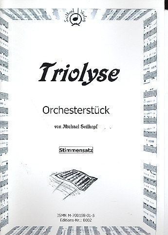 Vorderes Coverbild Triolyse für Orchester
