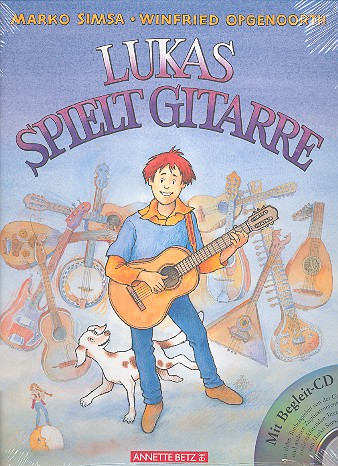 Vorderes Coverbild Lukas spielt Gitarre (+CD)