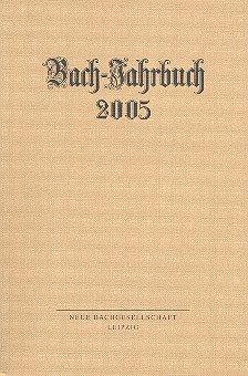 Vorderes Coverbild Bach-Jahrbuch 2005