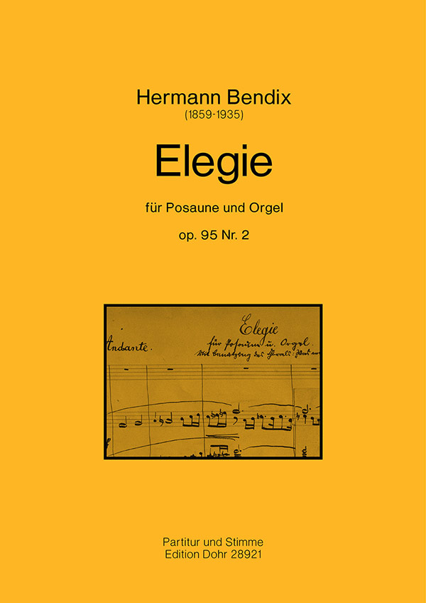 Vorderes Coverbild Elegie op.95,2 für Posaune und Orgel