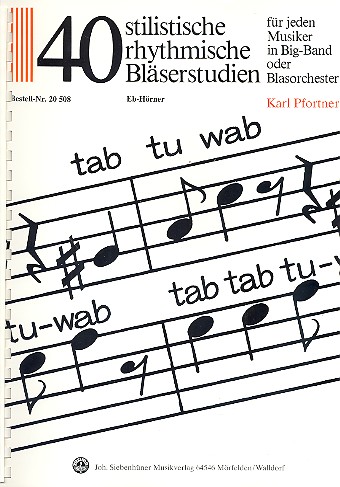 40 stilistische rhythmische Bläserstudien