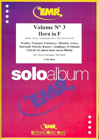 Vorderes Coverbild SOLOALBUM BAND 3 FÜR HORN IN F