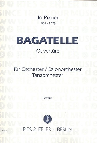 Vorderes Coverbild Bagatelle (Ouvertüre) für Orchester