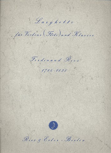 Vorderes Coverbild Larghetto op.24