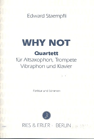 Vorderes Coverbild Why not für Altsaxophon, Trompete