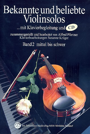 Vorderes Coverbild Bekannte und beliebte Violinsolos Band 2 (+Online Audio)