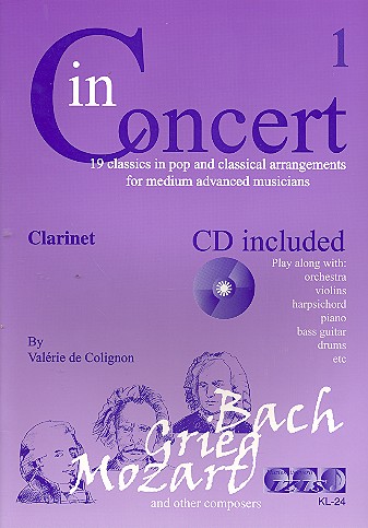 Vorderes Coverbild In Concert vol.1 (+CD) for clarinet
