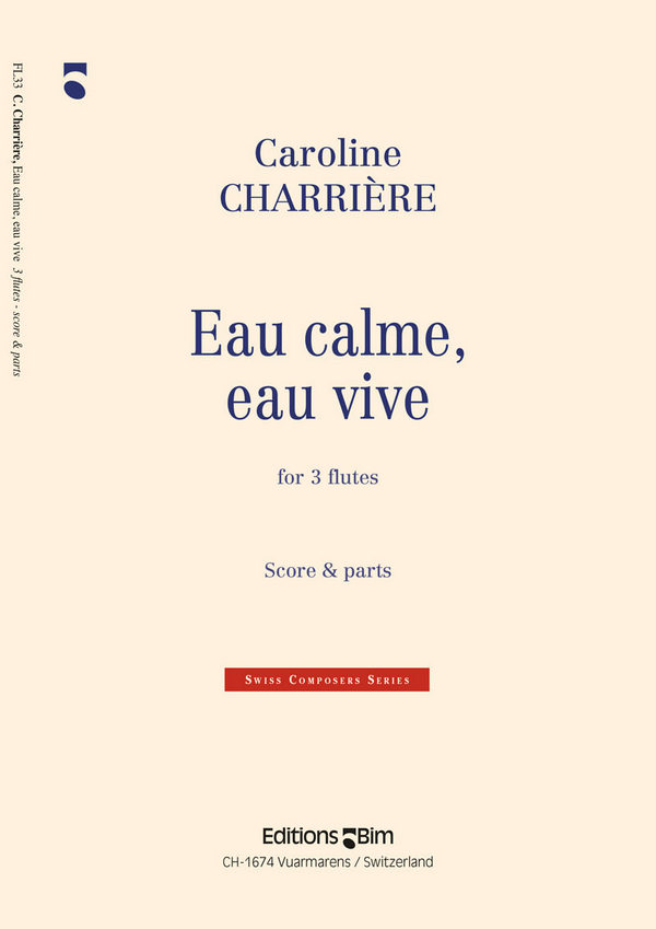 Vorderes Coverbild Eau calme, Eau vive for 3 flutes
