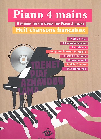 Vorderes Coverbild 8 Chansons francaises (+CD): pour piano