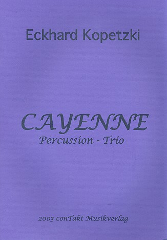 Vorderes Coverbild Cayenne für Percussion-Trio