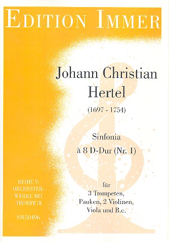 Vorderes Coverbild Sinfonia à 8 D-Dur Nr.1 für 3 Trompeten,