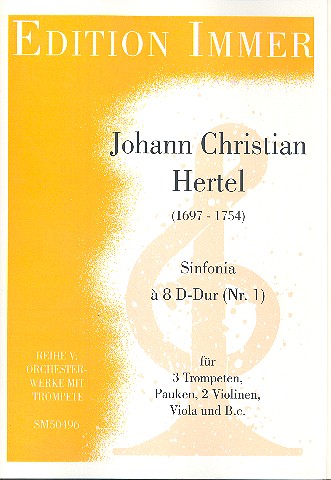 Vorderes Coverbild Sinfonia à 8 D-Dur Nr.3 für 3 Trompeten,