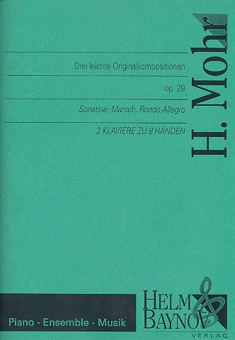 Vorderes Coverbild 3 leichte Originalkompositionen op.29