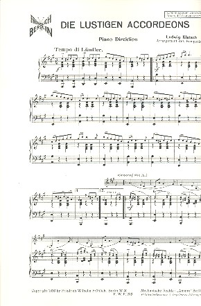 Vorderes Coverbild Die lustigen Accordeons