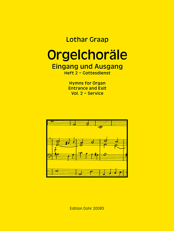 Vorderes Coverbild Orgelchoräle - Eingang und Ausgang Heft 2 - Gottesdienst