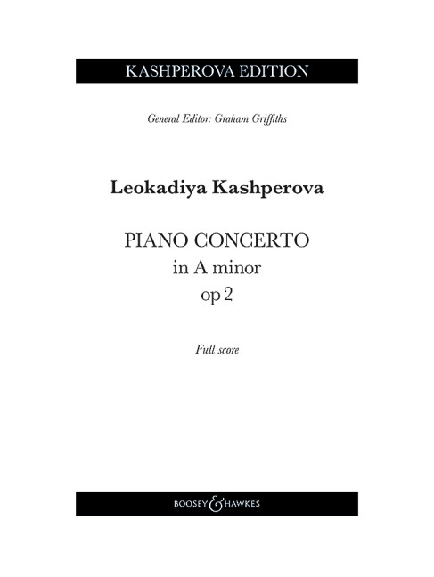 Vorderes Coverbild Piano Concerto in A minor op. 2