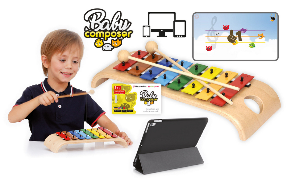 Vorderes Coverbild Baby Composer Glockenspiel-Set (mit App/Lernsoftware)