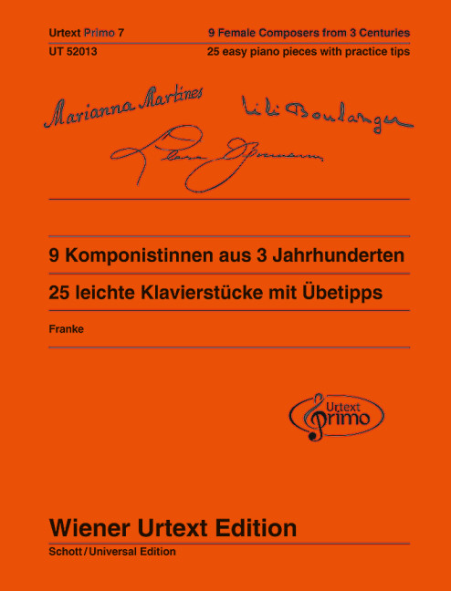 Vorderes Coverbild 9 Komponistinnen aus 3 Jahrhunderten, Band 7