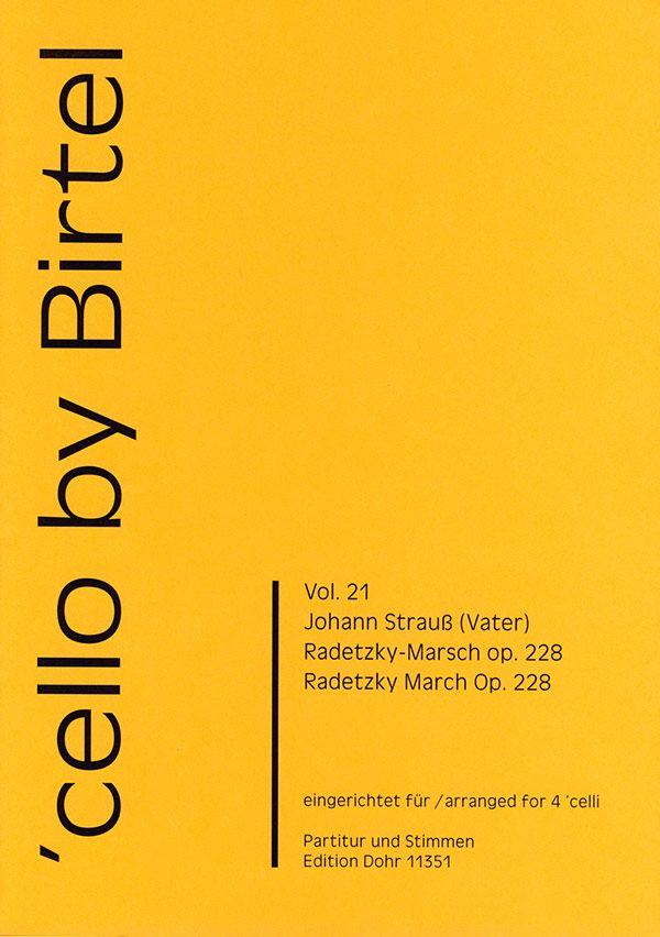 Vorderes Coverbild Radetzky Marsch op.228 für 4 Violoncello
