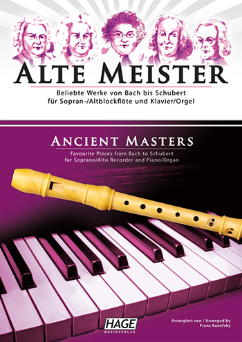 Vorderes Coverbild Alte Meister für Blockflöte und Klavier (Orgel)