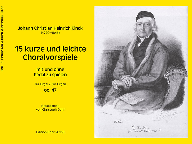 15 kurze und leichte Choralvorspiele op. 47 (mit und ohne Pedal zu spielen)