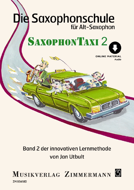 Vorderes Coverbild Saxophontaxi Band 2 (+Online Audio)
