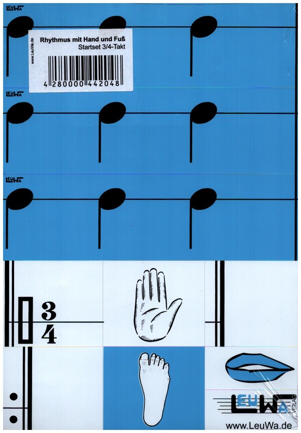 Vorderes Coverbild Rythmus mit Hand und Fuß - Startset 3/4-Takt