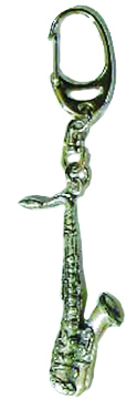 Vorderes Coverbild Pewter Keyring Saxophone