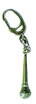 Vorderes Coverbild Pewter Keyring Microphone